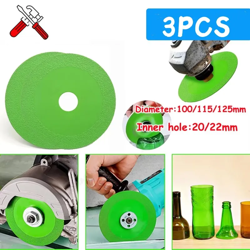

100/115/125mm Glass Ceramic Cutting Disc Diamond Wine Bottles Saw Blade Jade Crystal Grinding Chamfering Cutting Blade
