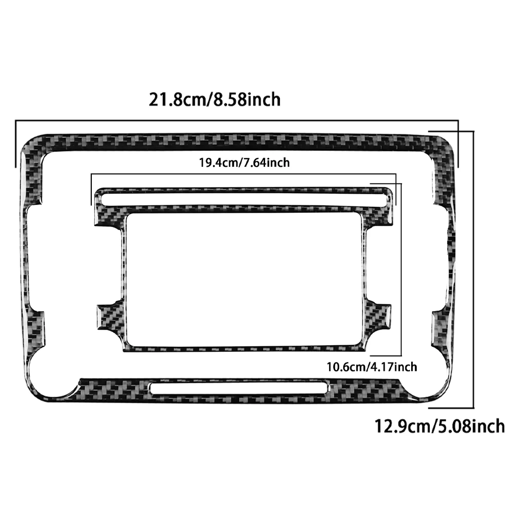 

Center Console Navigation Frame Panel / 3K Carbon Fiber+ Resin / 3mm Anti-Scratch / For SEAT Leon MK2 1P Cupra FR 2005—2012