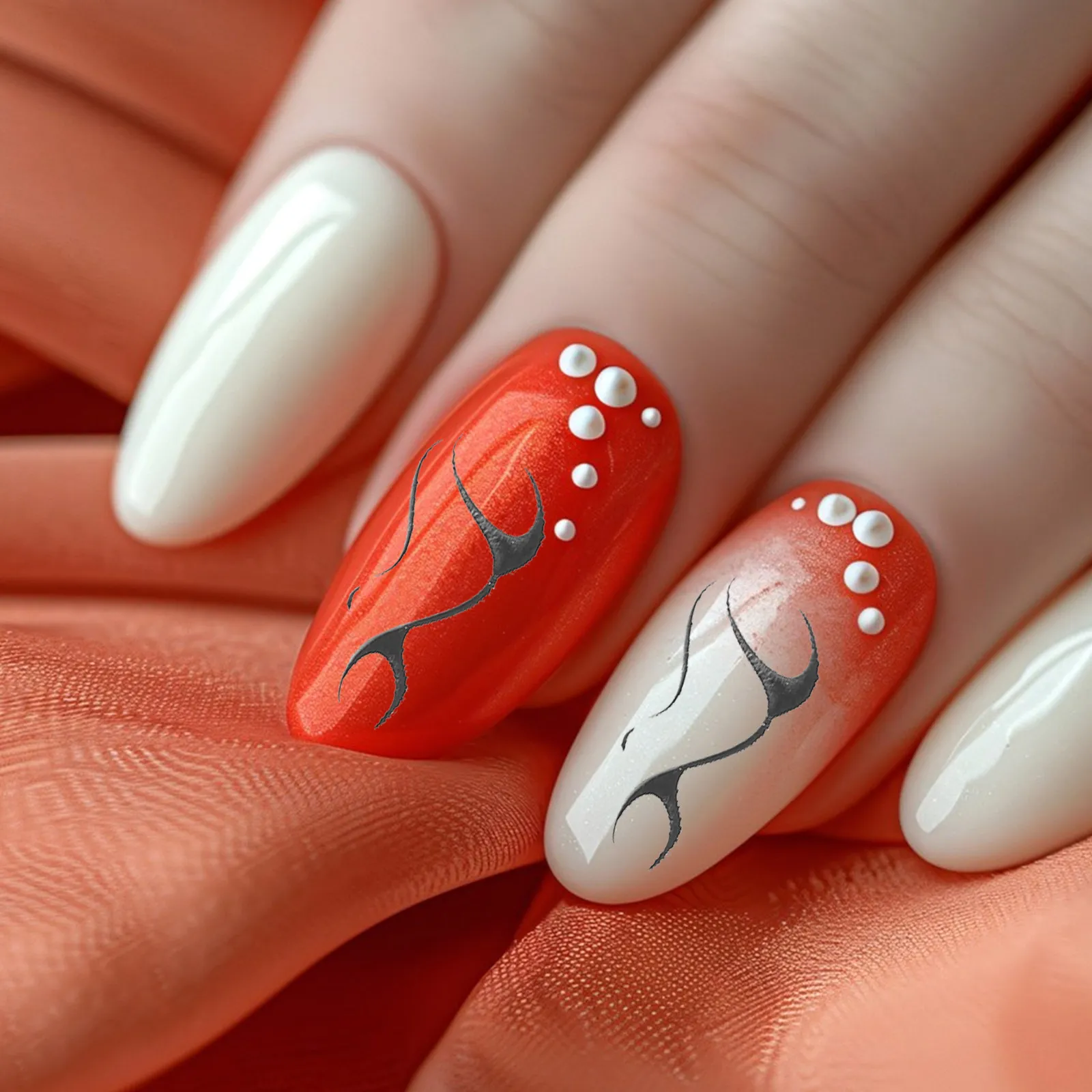 

10Pcs Nail Stickers Marble Stripe Self Adhesive Decals Geometric Wave Bridal Party Wedding Nail Art Decoration