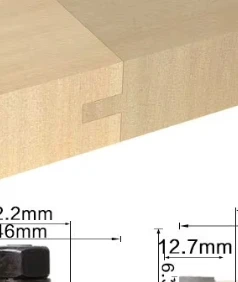 

3PC/Set 1/2" 12.7MM 12MM Shank Milling Cutter Wood Carving Tongue and Groove Router Bit Tool Set 45 Degree Lock Miter Router Bit