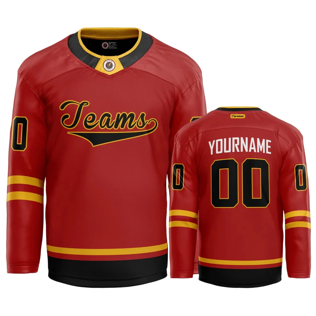Custom Streetwear Red Hockey Jersey – Bold & Stylish Design Personalized Uniform Hockey Jersey Competition Training Jerseys