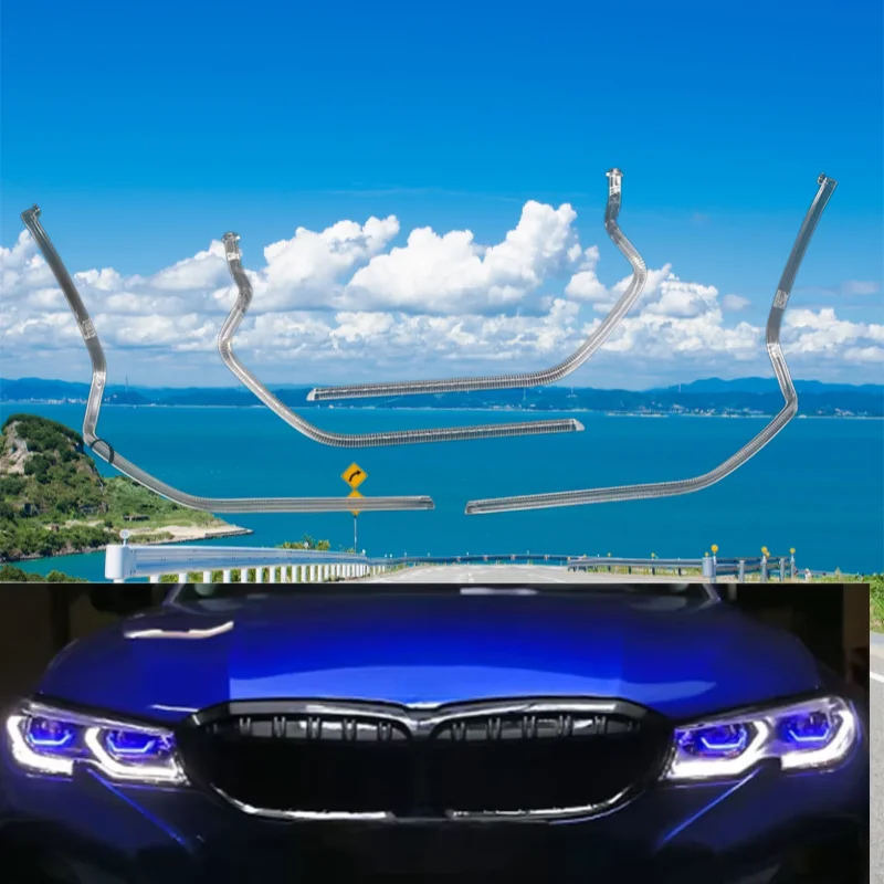 Ballast Module Lamp Angel Eye White Light Car Daytime Lights DRL Guide Strip for BMW 3 Series G20 G28 20-2022 LED Laser DRL Lamp