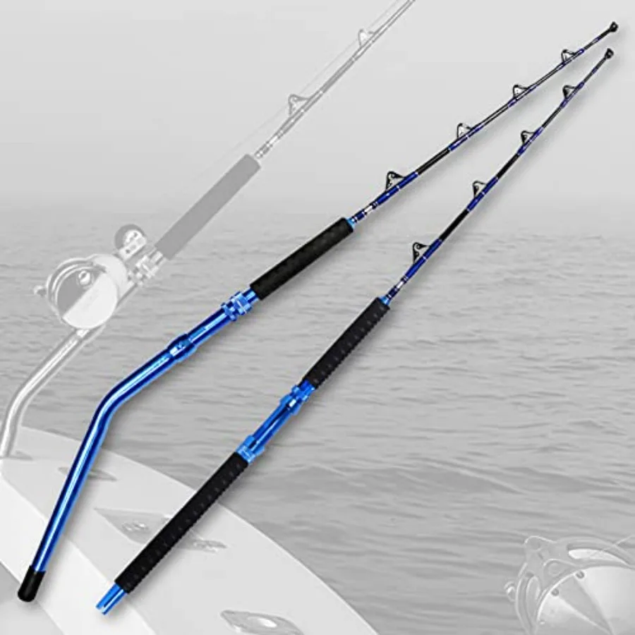 2 قطعة المياه المالحة في الخارج الثقيلة عازمة مستقيم بعقب التصيد قضيب الصيد الأسطوانة قضيب التقليدية قارب أعماق البحار الصيد P #2