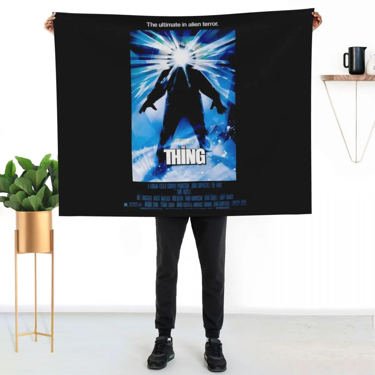 The Thing Throw Blanket Soft Plaid Thins For Decorative Sofa funny gift Nap warm winter Blankets