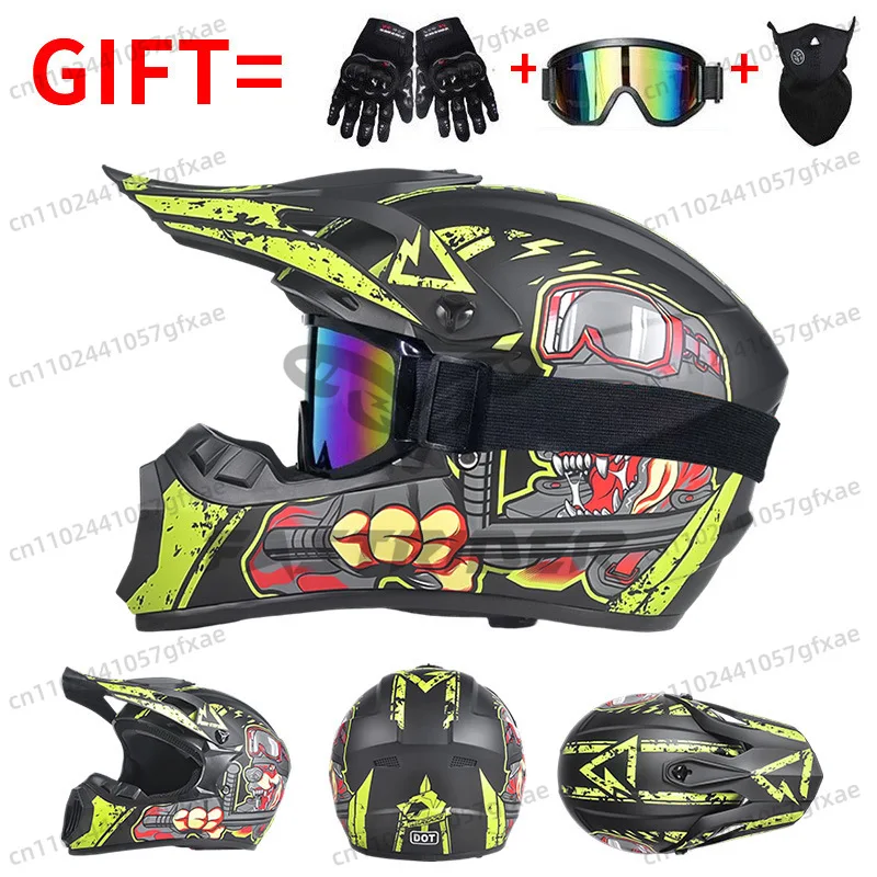 

Мотоциклетный шлем, внедорожный шлем, полноразмерный шлем для горного велосипеда, шлем для картинга, шлем для даунхилла, велосипедный шлем, мотошлем DOT для мотокросса