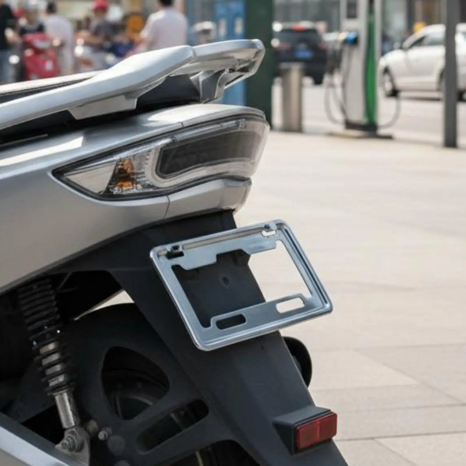 License plate holder for electric bicycles, rust-resistant license plate holder,