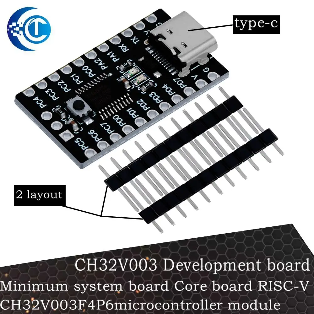 CH32V003 development board minimum system board core board RISC-V CH32V003F4P6 microcontroller module