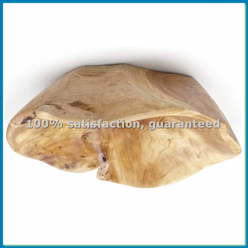 Wooden Fruit Salad Serving Bowl Hand-Carved Root Bowls Living Room Real Wood Candy Bowl 20-24cm-AT35