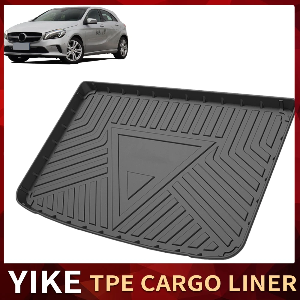 Dla Mercedes-Benz A-Class W176 2012-2018 Samochodowa wykładzina bagażnika na każdą pogodę Antypoślizgowe maty bagażnika Dywan Akcesoria wewnętrzne