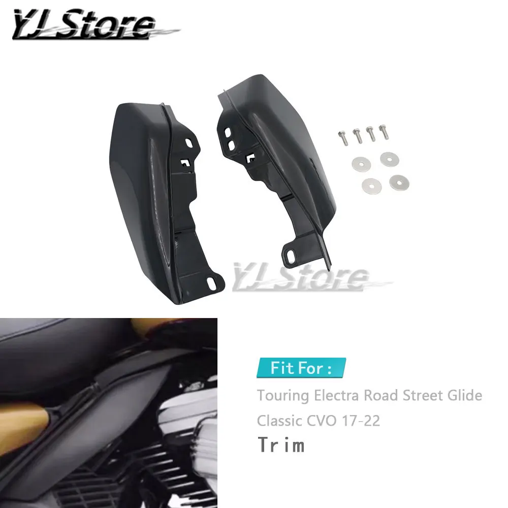 

Fit For Harley Touring Electra Road Street Glide Classic CVO 17-22 Motorcycle Mid-Frame Air Deflector Heat Shield