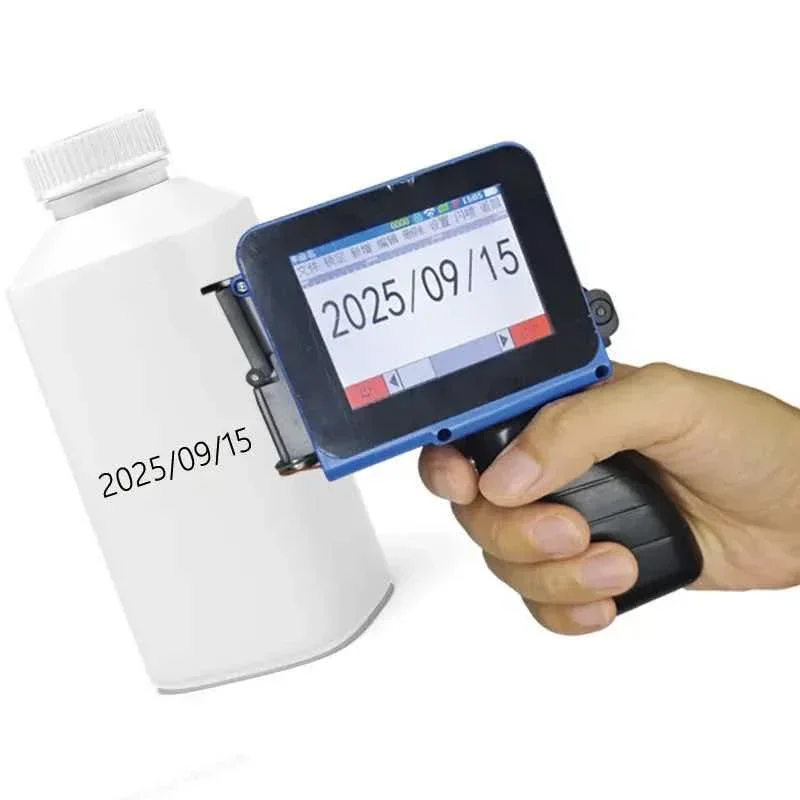 Mini High-Definition Handheld Automatic Date Coding Machine Intelligent Price QR Code Labeling for Bottle Caps Food Packaging Ba