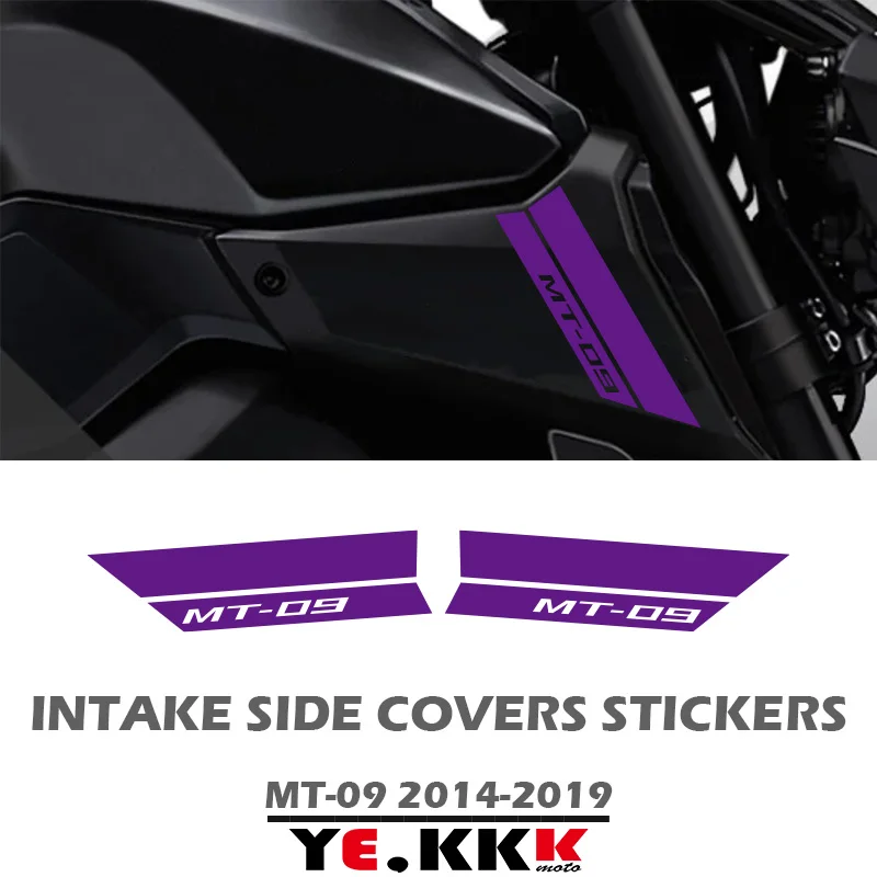 Fairing Decals Hollow Out Custom 2014-2019 For YAMAHA MT09 MT-09 MT-09SP FZ09 Air Intake Side Cover Sticker Set