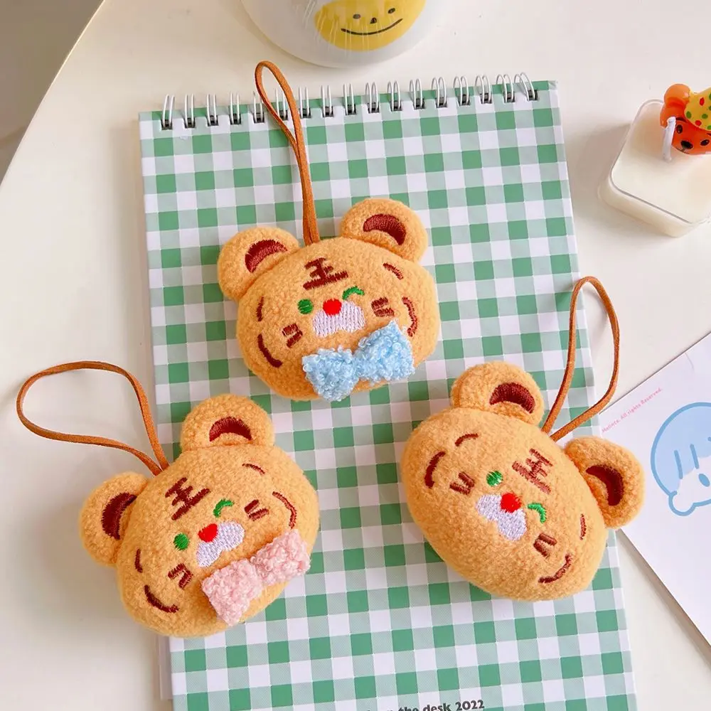 Plush Little Tiger Pendant Cute Charms Student Schoolbags Pendant Girls Creative Key Chain Bags Decoration Casual Accessories