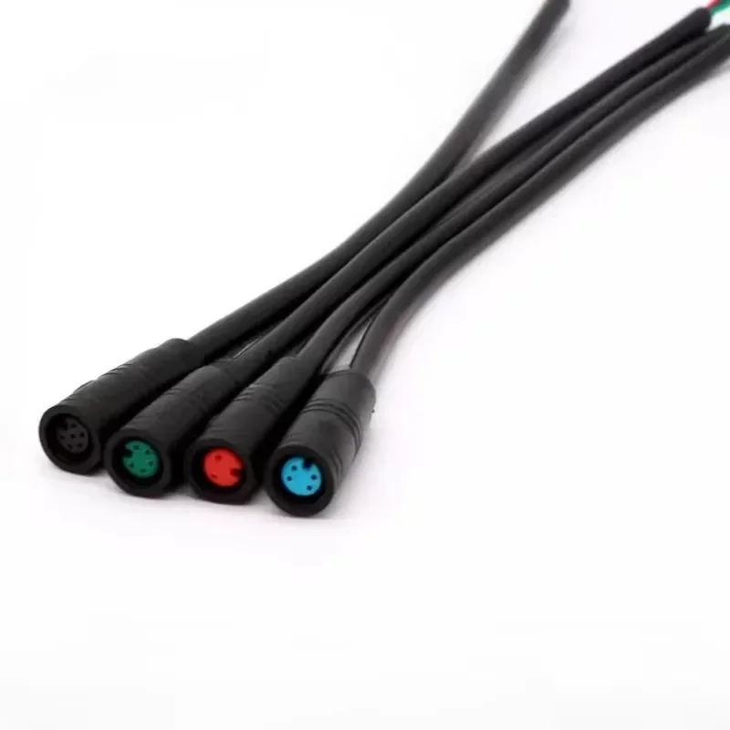 M6  2/3/4/5 Pin core 6mm male female Julet Electric ebike Butt Plug Connector Cable Signal Sensor waterproof Scooter wire