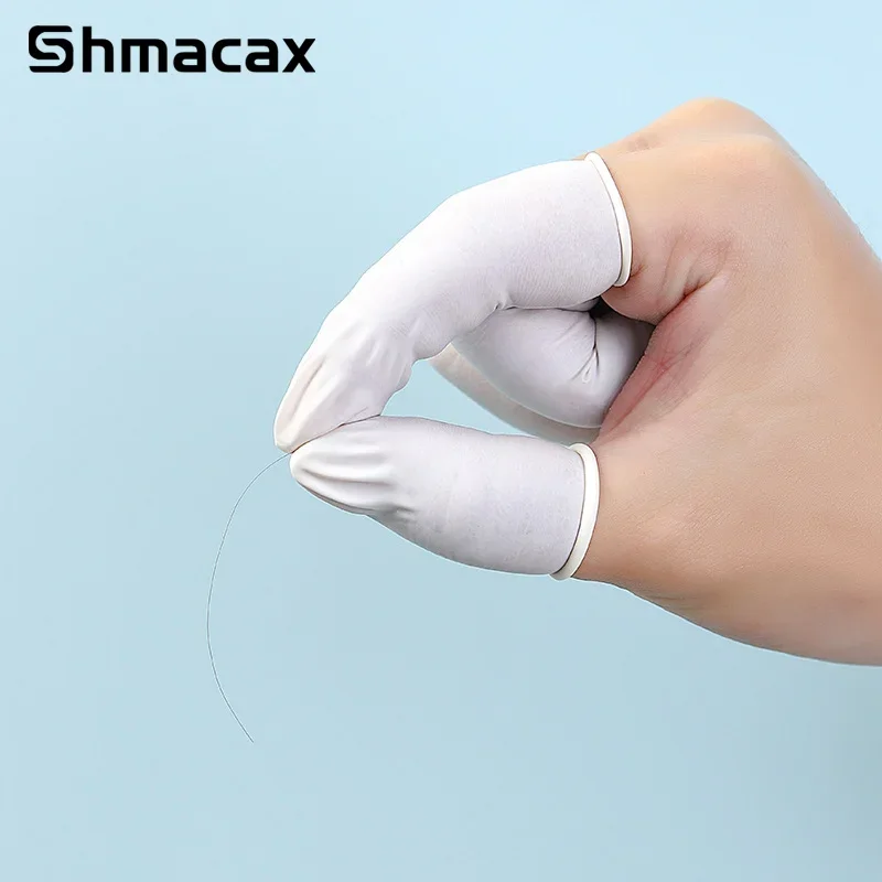 20Pcs/100Pcs Disposable Latex Rubber Finger Cots Sets Fingertips Protector Glove