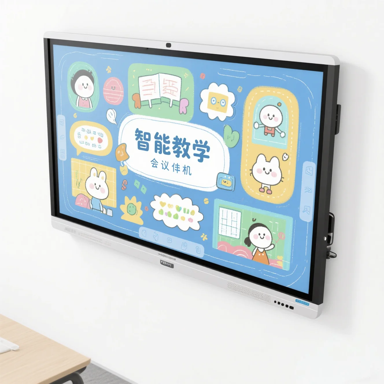 Advanced AI Powered Smart Conference System Touchscreen Control Wireless Connectivity Interactive Whiteboard