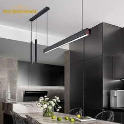Pendant Light Nordic Modern Simple Lights Kitchen Word Long Restaurant Chandelier Modern Minimalist Office Lamps hanging Lamp