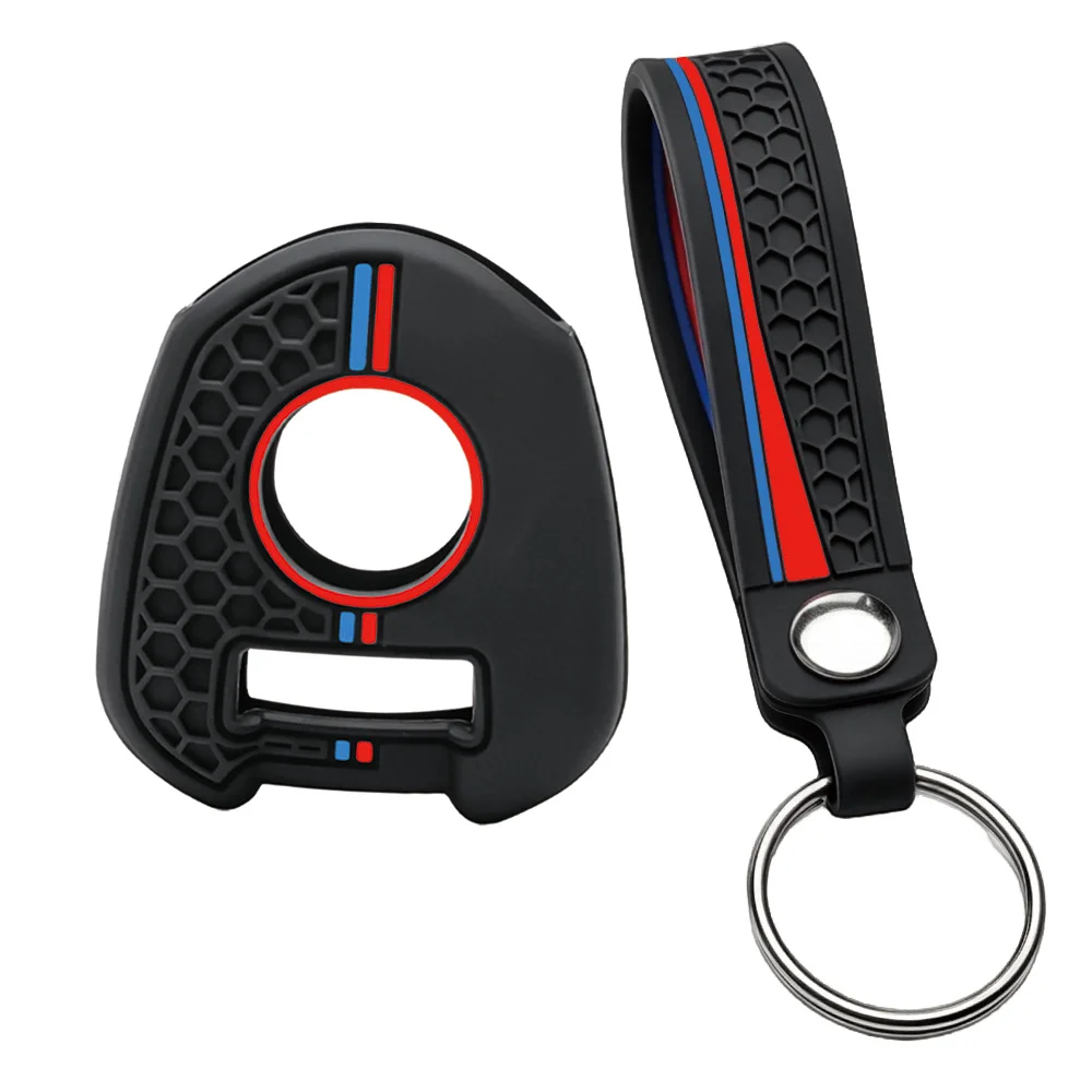 remote fob case For Honda CB650R CB400 CB500F CB500X CB300R CBR600RR CBR1000RR NC750X VFR800 with finger loop and key ring