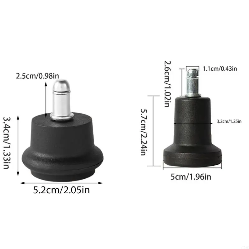 5pcs เก้าอี้ glides ไม่ลื่นเก้าอี้ glides ทดแทนสำหรับที่นั่งที่ปลอดภัยและมั่นคง c7ac
