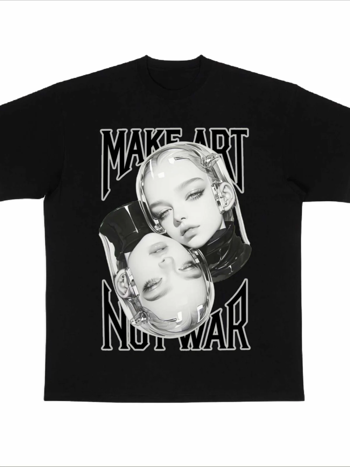

Summer Men's 100% Pure Cotton Print Mechanical Girl Round Neck T-shirt Clothes Size S-4XL Motorcycle Tees Top Unisex