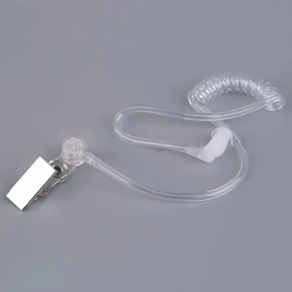 Headphones With Microphone Transparent Color Wide Compatibility Not Easy To Telescopic Coil Durable Headphone Accessories