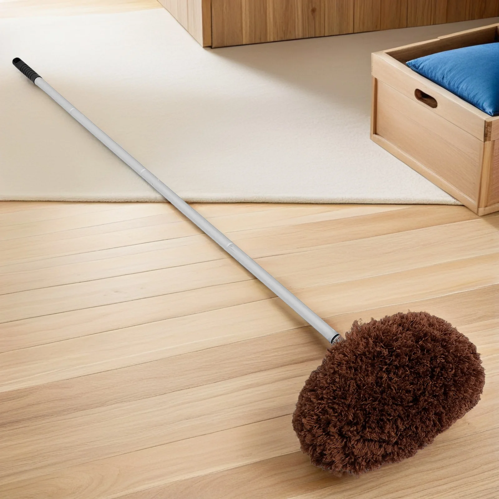 

1pcs Ceiling Fan Cleaning Brush Detachable Long Handle Duster Soft Bristles Universal Fit For Blades High Ceilings Home Dusting