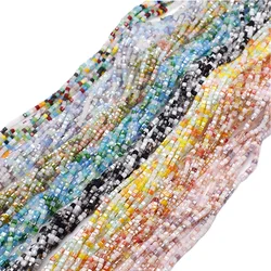 Mixed Candy Color 3mm 180pcs Cube Czech Crystal Glass Beads Cube Square Glass Loose Space Beads For Jewelry Making DIY Handmade