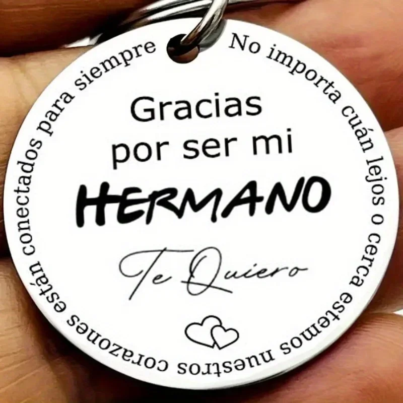 GRACIAS HERMANO/ HERMANA Keychains Gifts for Brothers, Sisters Key Chains Jewelry Accessory for Men Women