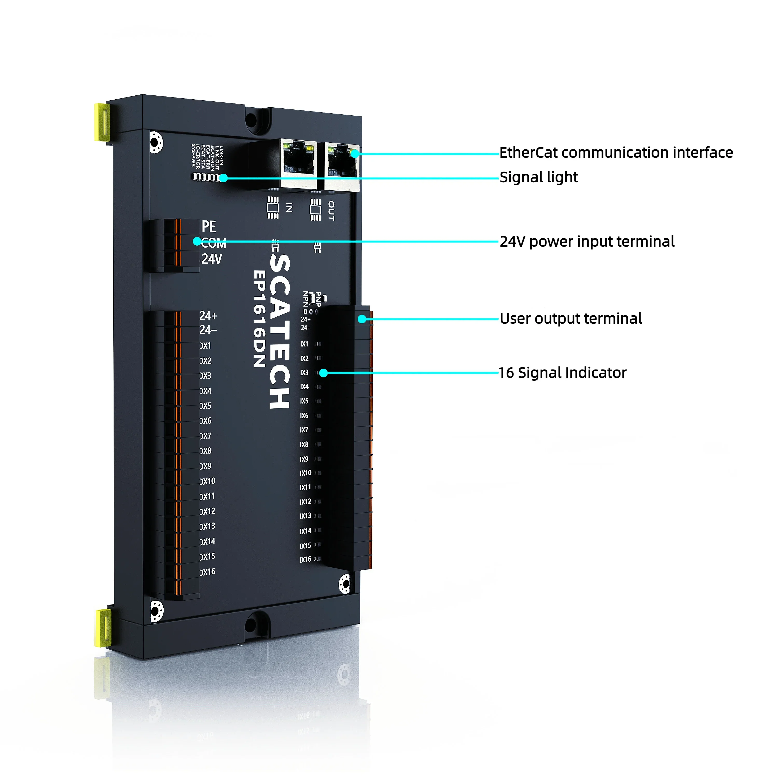 EtherCAT Remote Io Module Ethernet Distributed Bus Digital Analog Ethercat Mode Fast