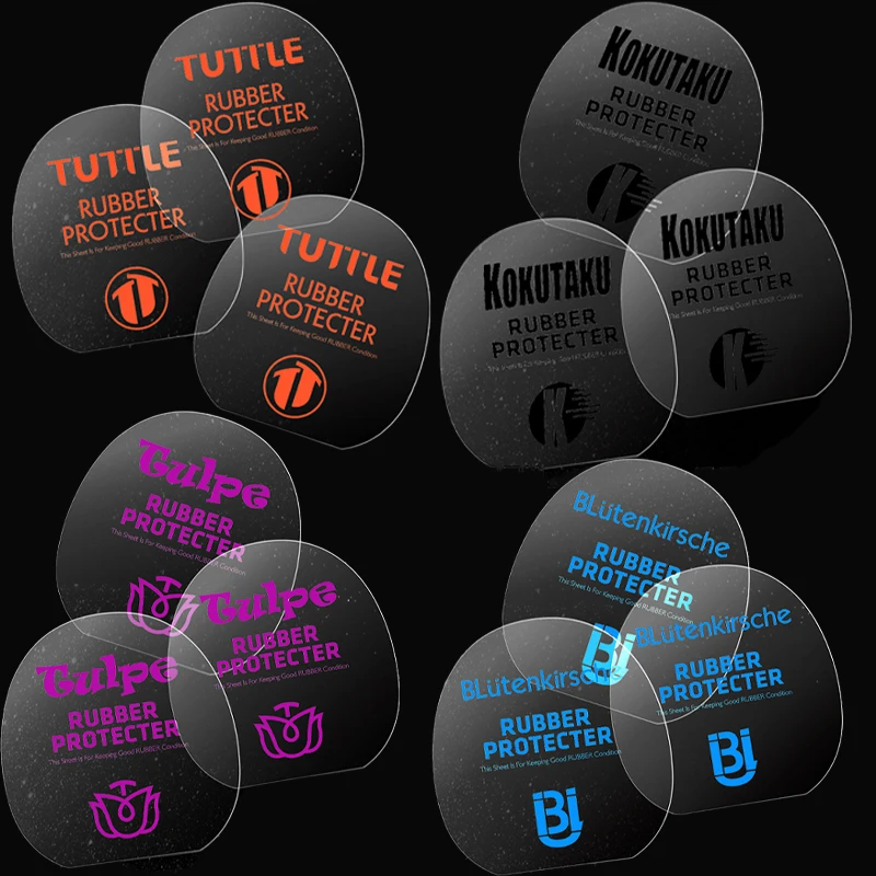 

2Pcs Rubber Protector Table Tennis Racket Protective Film Reusable Waterproof Anti-oxidation Rug Sheet Surface Hyaline Film