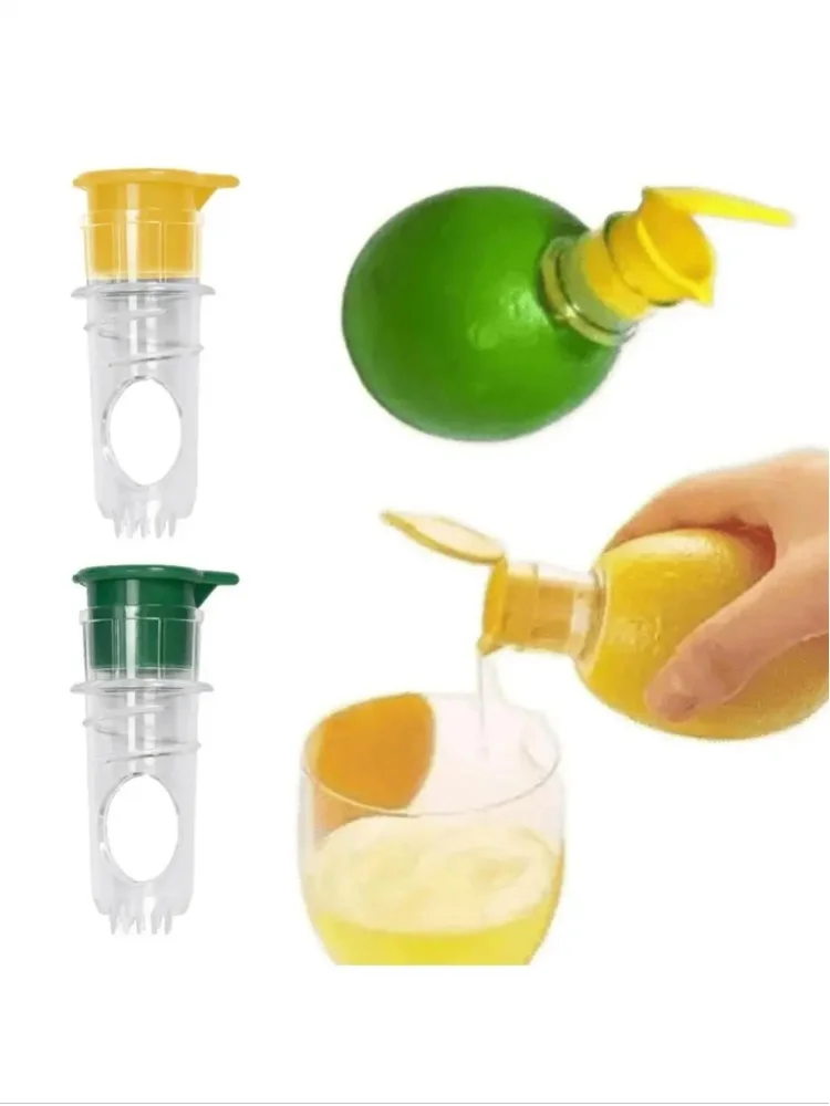 2 Stück tragbarer manueller Fruchtsaftpresser mit eingebautem Filter, Zitrus-Limetten-Entsafter, Extraktor für Cocktails, Getränke, Küchenwerkzeug