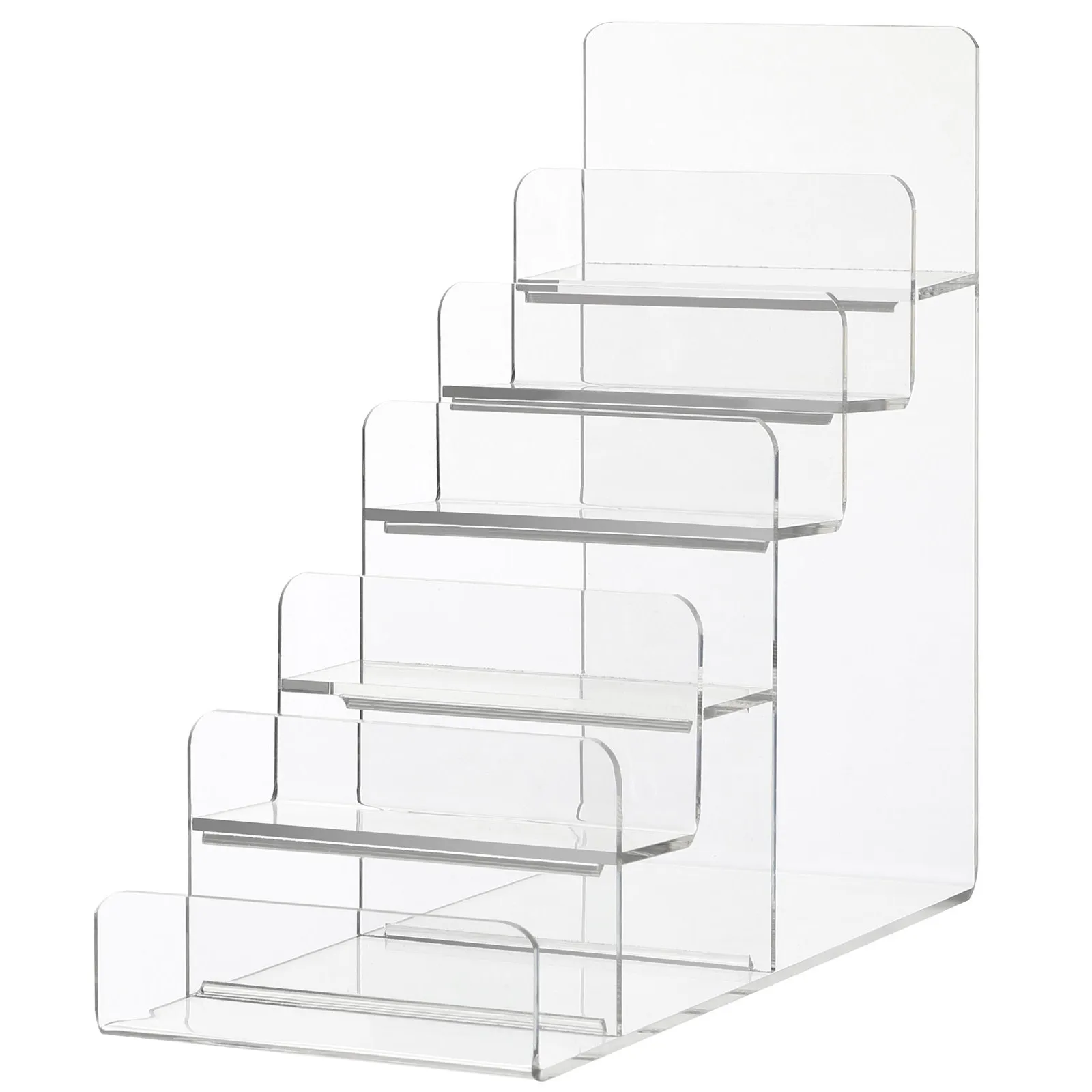 

1Pcs Acrylic Transparent 6-Tier Purse Rack Jewelry Display Stand Handbag Organizer Shelf Glasses Holder Compact Modern Desktop
