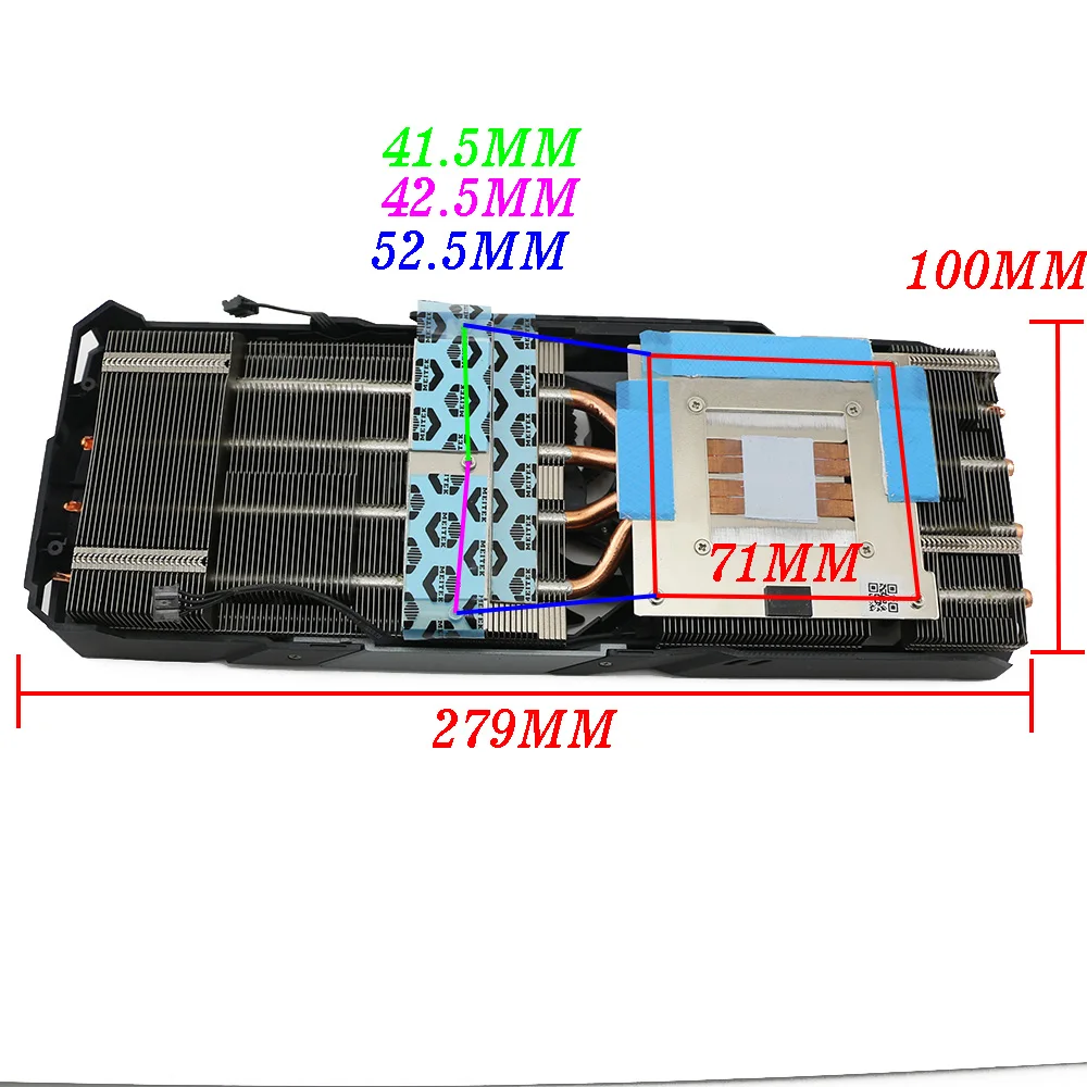 Imagem -03 - Radiador Plástico do Case para Gigabyte Rtx 2060 oc do Jogo Pro Placa Gráfica Dissipador de Calor Rgb Dc12v 4pin 75 mm