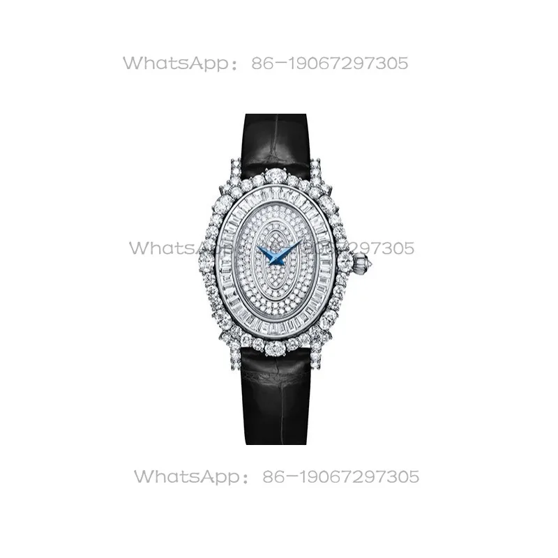 Fashion Leather Women's Quartz Waterproof Temperament Wrist Watch