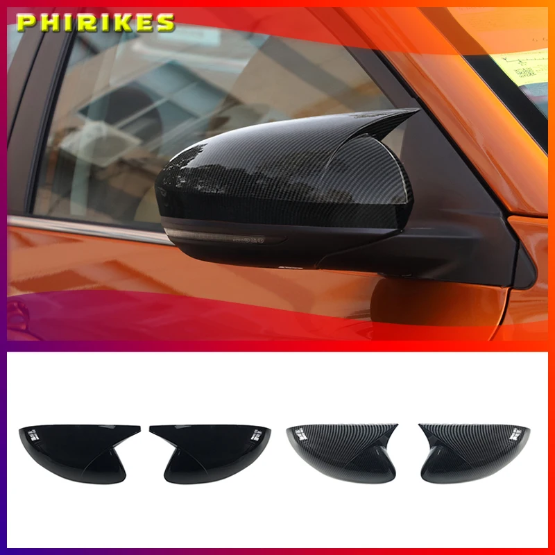 Coque de rétroviseur extérieur en fibre de carbone gauche et droite pour Nissan Sylphy Sentra 2020 2021