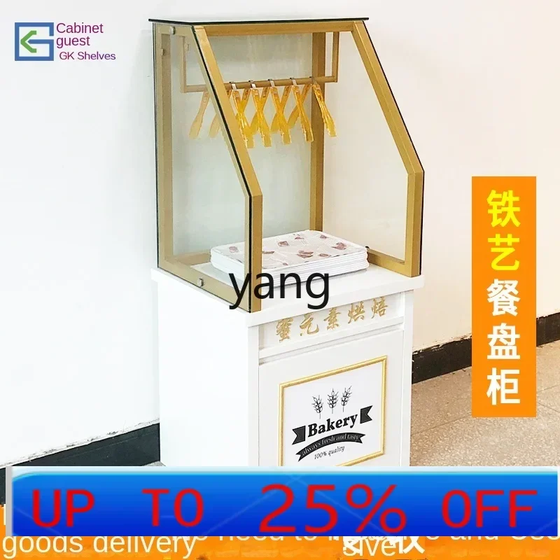 LH   Bread Plate Cabinet Baking Solid Wood Tray Display Cabinet Cake Display Stand