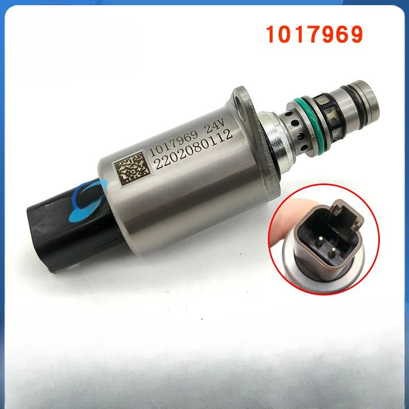 1017969 24V hydraulic pump proportional solenoid valve suitable for SY335 excavator accessories