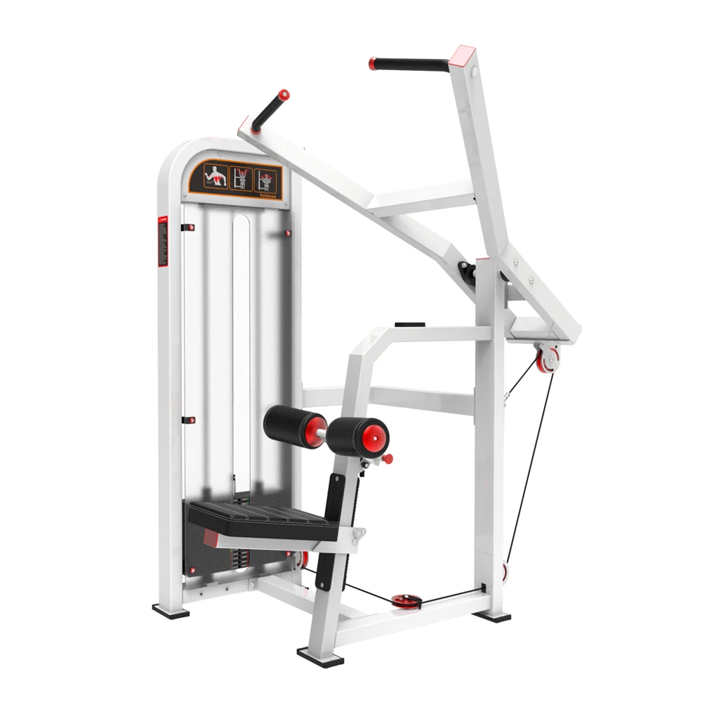 

Gym Fitness Equipment Pin Loaded Dual Function Seated Lat Pulldown Machine High Low Row Pull Trainer Steel Function Machinepromo