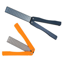 New Double Sided Folded Pocket Sharpener Diamond Knife Sharpening Stone Kitchen Tool Folding knife sharpener