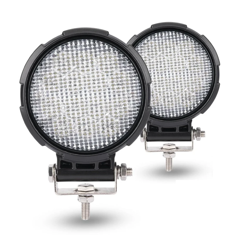 Round LED Diffused Light Pods, 2PCS 4 Inch 140W LED Off Road LED Work Lights Ditch Light Fog Lamp Waterproof ATV Lights