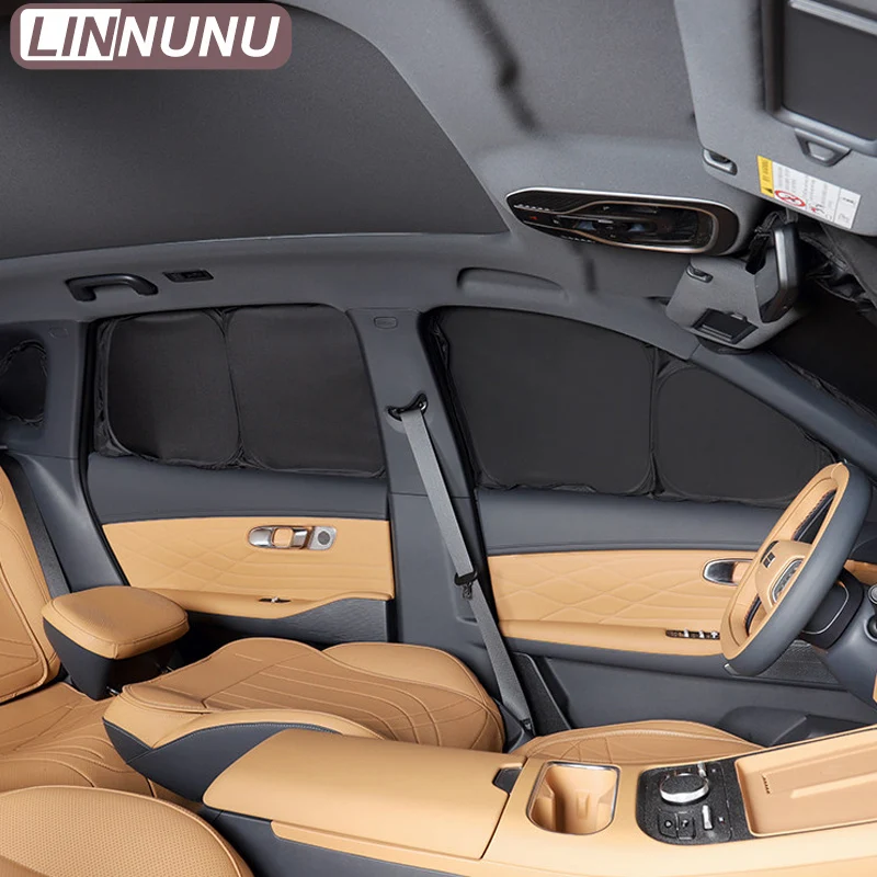 LINNUNU For Geely Starray EM-i EX5 Car Front Rear Side Sunshades Windshield Heat Protection privacy Anti-UV Curtain Accessories