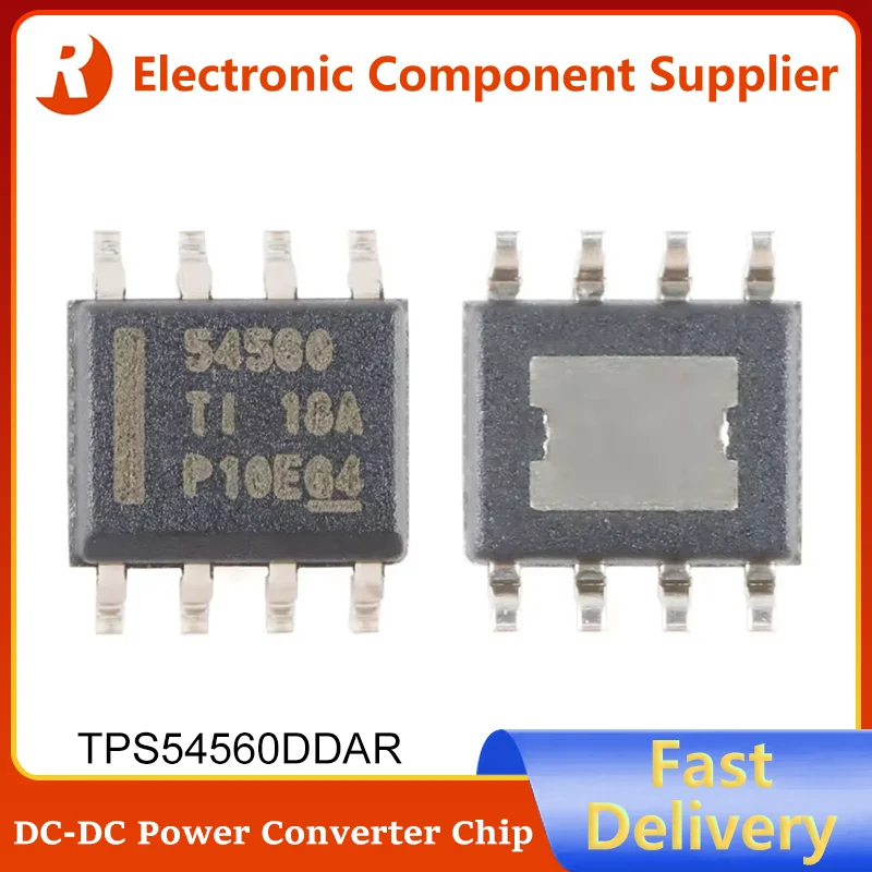 

10Pcs TPS54560DDAR SOIC-8 TPS54560 DDAR TPS 54560 SOIC8 100% Brand New Original Buck Step Up DC-DC Power Converter Chip IC