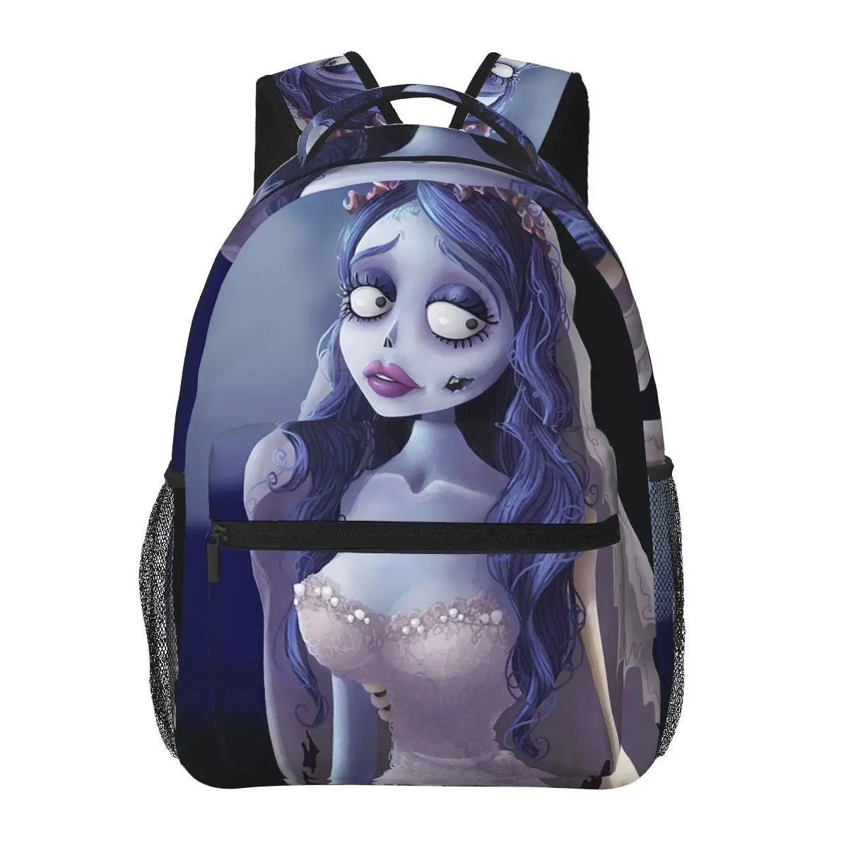 

Рюкзаки Emily The Corpse Bride для мальчиков и девочек, сумка для книг, детские школьные сумки, дорожный рюкзак с героями мультфильмов, сумка на плечо большой вместимости