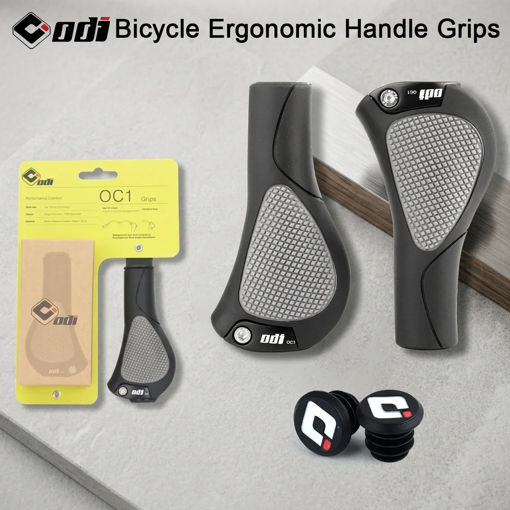 ODI OC1 Ergonomische Fahrradgriffe 22,2mm Großes Polster Rutschfester Gummi MTB Lenkergriffe Fahrradteile