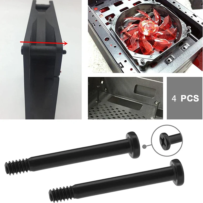 20PCS Computer Case Fan Screws Kit PC Fan Screws Housing Radiator Screws Computer Chassis Fan Components