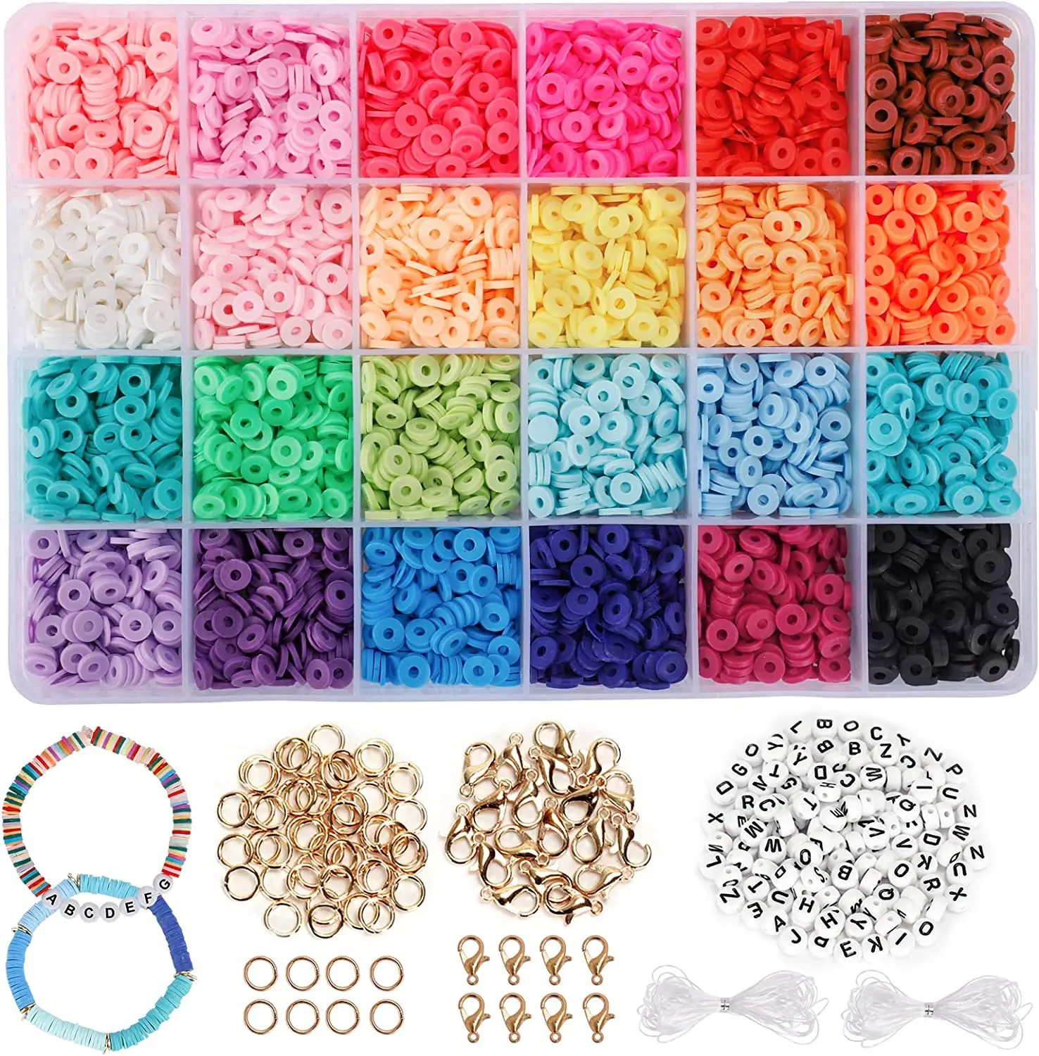 

Polymer Clay Beads Box for Jewelry Making Accessories DIY Earring Bracelets Necklace Craft Jewelry Kits For Children Gift