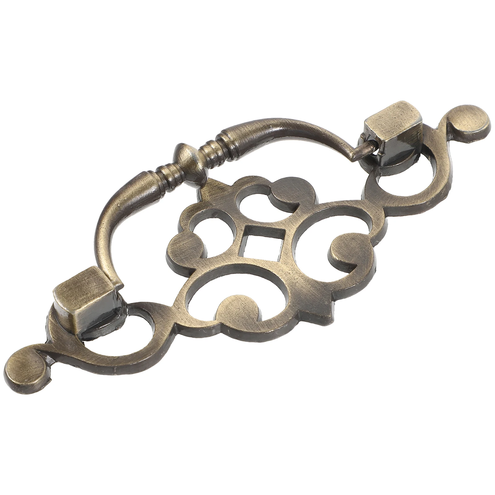 

Retro Ring Cabinet Pull Handle Vintage Style Zinc Alloy Decorative Drawer Dresser Door Knob Metal Wardrobe Cupboard for Kitchen