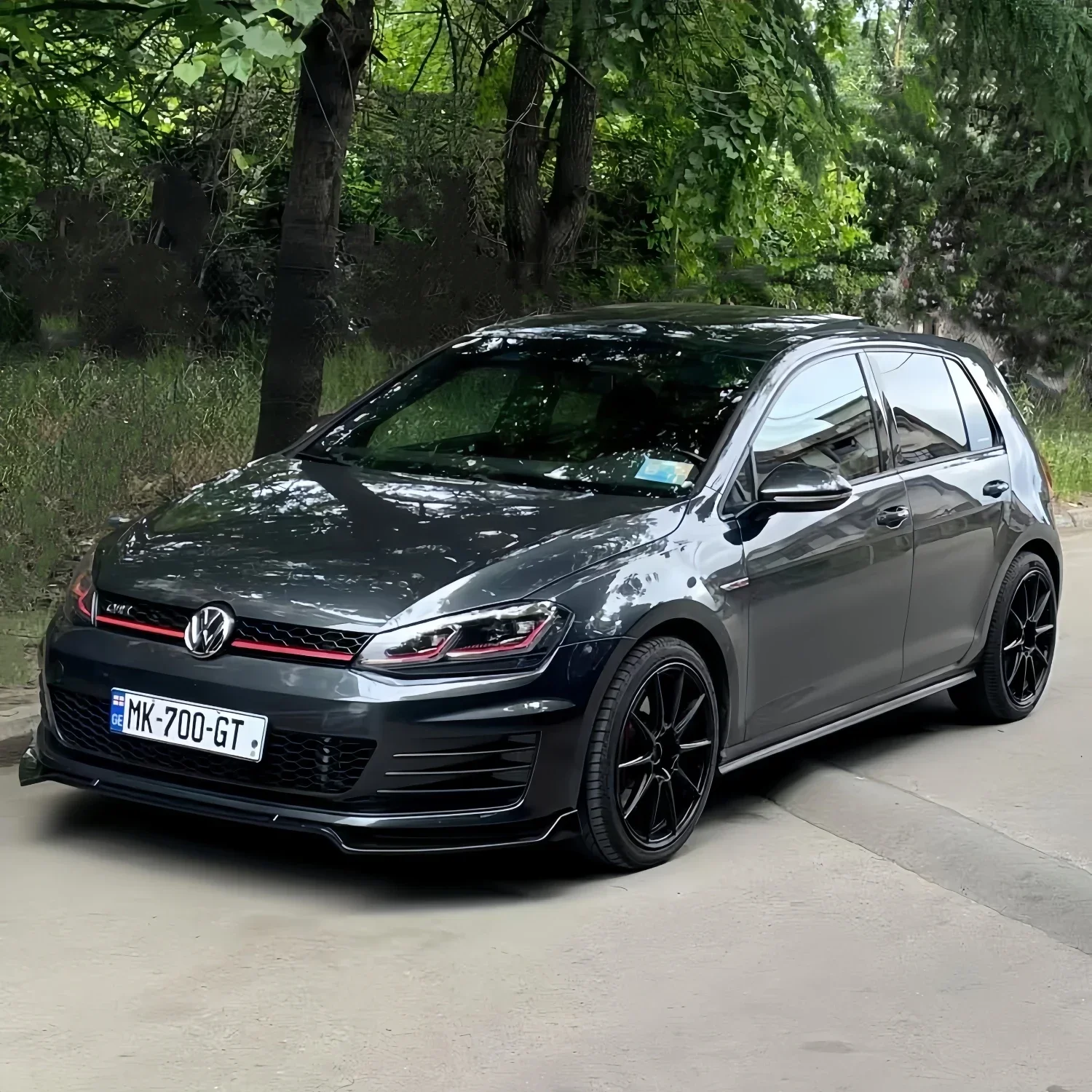 ماكستون ستايل لمعان أسود المصد الأمامي للسيارة الفاصل الشفاه لشركة فولكس فاجن جولف 7 7.5 GTI GTD R R-Line 2013-2020 MK7 MK7.5 TDI TSI 2012-2020