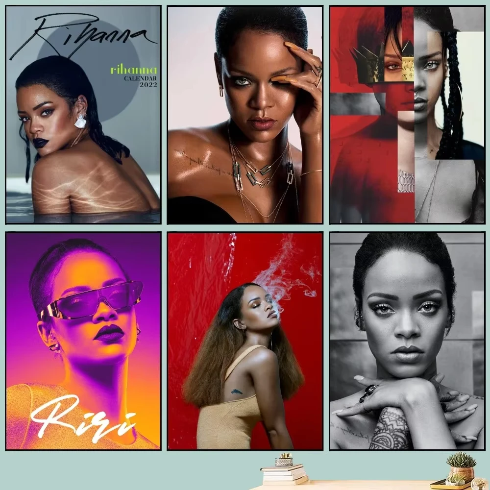 حار المغني R-RIHANNAS ملصق الفيلم خمر ملصق جدار الفن اللوحة دراسة