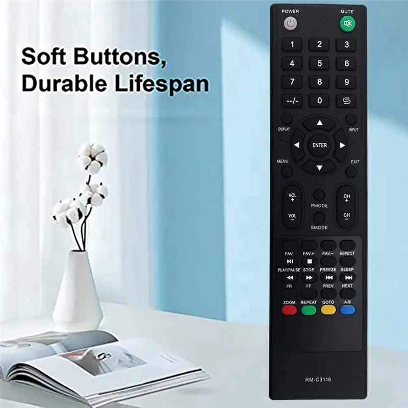 

Replace RM-C3116 Remote Control For JVC LCD LED Smart TV RM-C3116 RM-C3222 LT-40N570A LT-48N570A-Y41A